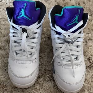 Air Jordan 5’s. Grapes.